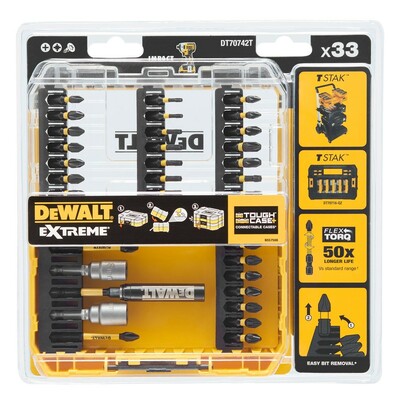 DeWalt FlexTorq sada bitov 33-dielna DT70742T