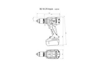 Metabo BS 18 LTX Impuls aku vŕtačka 18V 2x5,2Ah aku 602191650