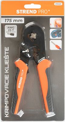 Strend Pro krimplovacie kliešte na káble 0,25-10mm, 175mm 