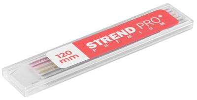 Tuha Strend Pro Premium, náhradná, pre tesársku ceruzku, značkovacia, 6 ks, farebná, 120 mm