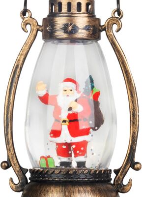 Lampáš MagicHome Vianoce, Santa, plast, 1xLED teplá biela, 8x6.5x14 cm, 3xLR44