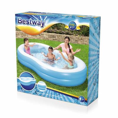Bazén Bestway® 54117, detský, 262x157x46 cm, The Big Lagoon Family, nafukovací
