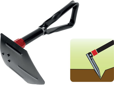 Extol Premium lopatka skladacia s motyčkou 570mm, šírka 150mm, 8877031