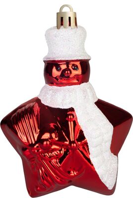 MagicHome vianočné gule na stromček, červené, mix 47 ks