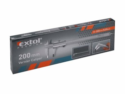 Extol Premium meradlo posuvné kovové 200mm, 3422