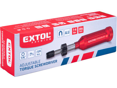 Extol Premium momentový skrutkovač 1/4", 1-6Nm, 8825301