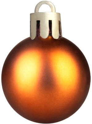 MagicHome vianočné ozdoby na stromček medené, 32 ks