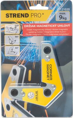 Strend Pro, uhlový magnetický držiak pre zváračov, 60°-120°, 9,5x8,2cm