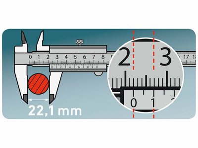 Extol Craft meradlo posuvné kovové 150mm, 3425