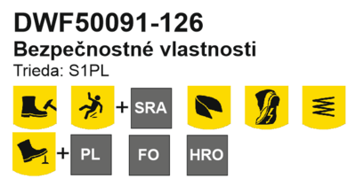 DeWalt pracovná obuv Durrant s kompozitnou špicou nízka vodotesná, veľkosť 43