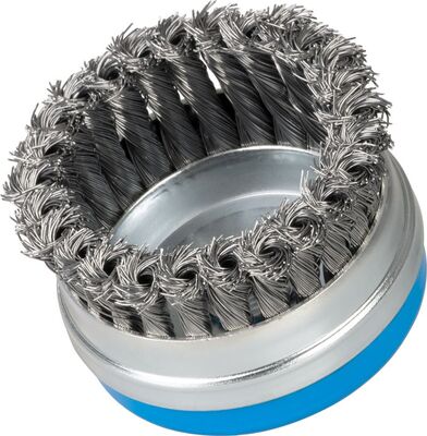 Strend pro hrncová drôtená kefa pre uhlové brúsky 90mm, M14, drôt 0.5 mm