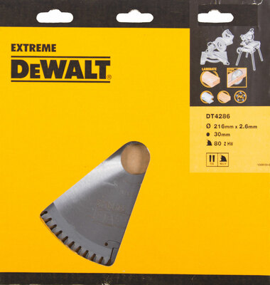 DeWalt pílový kotúč na hliník 216x30mm 80 zubov DT4286