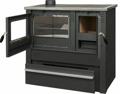 Sporák Pro PANONIA Steel, čierny, ľavý vývod, 10,54kW