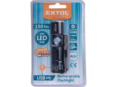 Extol Light svietidlo hliníkové 3W Cree LED, 150 lm, 43135