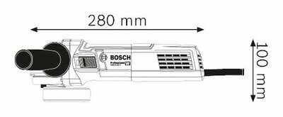 Bosch GWS 9-125 S úhlová bruska s regulací otáček 125mm 0601396102