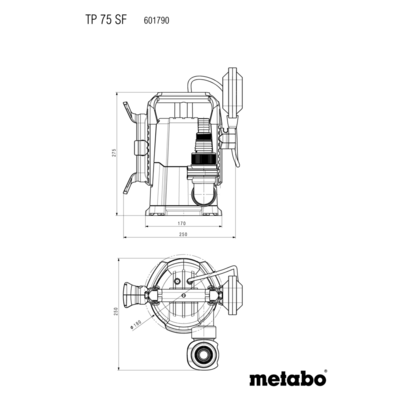 Metabo TP 75 SF ponorné čerpadlo 601790000