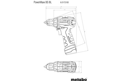Metabo PowerMaxx BS BL aku skrutkovač 12V 2x2,0Ah aku 601721500