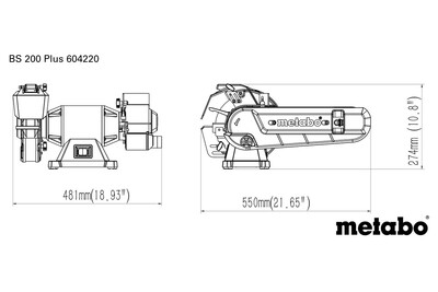 Metabo BS 200 PLUS Kombinovaná pásová brúska 200mm 604220000