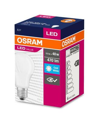 Ziarovka OSRAM® LED FR 040 (ean7071) non-dim, 5W / 840 E27 4000K Value CLASSIC A