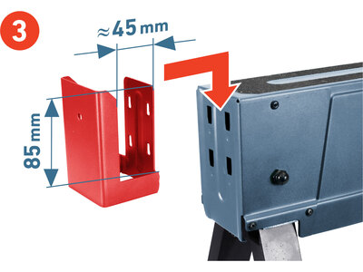 Extol Premium pracovný podstavec skladací "koza", kovový, max. 550kg, 8859999