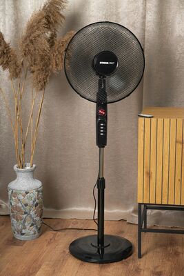 Strend Pro stojanový ventilátor s diaľkovým ovládaním, 40 cm, 45 W