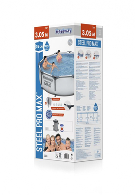 Bestway® bazén Steel Pro MAX s filtráciou 305x76cm, 8050001