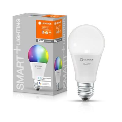 Ledvance® žiarovka SMART+ WIFI 060 stmievateľná, mení farby, 9W, E27