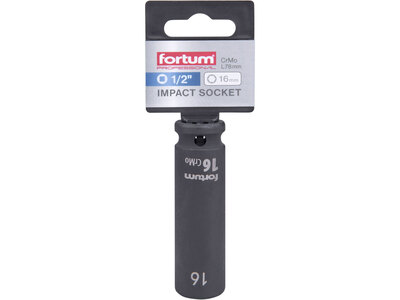 Fortum nástrčný rázový kľúč 1/2'', 16mm, 4703216