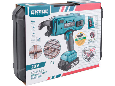 Extol Industrial Share20V aku viazač armatúr 1x2,0Ah aku 8791860