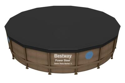 Bazen Bestway® Power Steel ™, Vista Series, 56725, 488x122 cm, filtr, žebřík, plachta, dávkovač