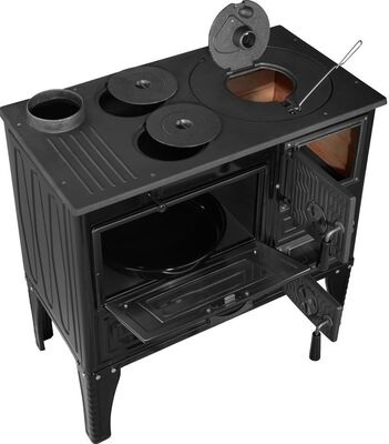 Sporák 304 Tuglali Kuzine, černý, levý vývod, 9,6kW
