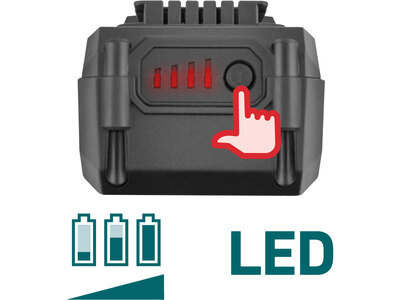 Extol industrial Share20V aku záhradný fukár 20V, 1x4,0Ah aku, 8791906
