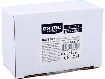 Akumulátor 20V/2,5Ah Li-ion, pre 8895650, 8895651, EXTOL PREMIUM
