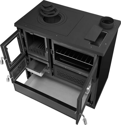 Sporák BELLA, 9,0KW, pravý, černý, 870x510x810mm