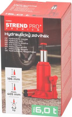 Strend Pro Premium hydraulický zdvihák 6 ton, 196-405 mm