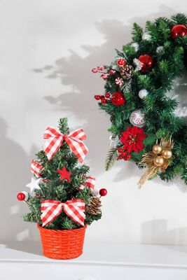 MagicHome vianočný stromček, s hviezdou, 21 cm