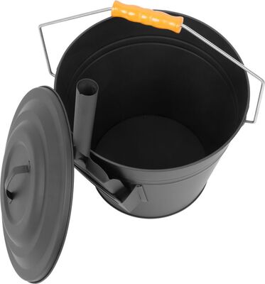 Strend Pro popelnice s lopatkou a víkem 12 litrů, 30x25 cm