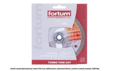 Fortum Turbo Thin Cut diamantový řezný kotouč na gresovou dlažbu a obklad ø125x1,2mm, 4763042