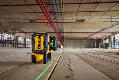 DeWalt DCLE15221GL rotační laser se zeleným paprskem, 600m