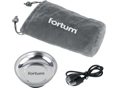 Fortum sada 125-dielna sada mini bitov s aku skrutkovačom, USB-C nabíjanie, 4740820