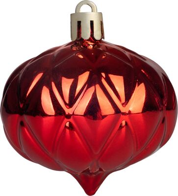 MagicHome vianočné ozdoby na stromček červené 39 ks