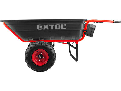 Extol Premium aku vozík dvoukolový, 1x 40V/6Ah, 225l, max. 400kg, 8891592