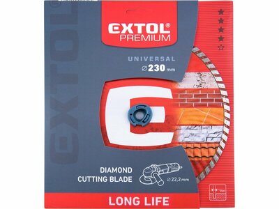 Extol Premium kotúč rezný diamantový LONG LIFE, Turbo 230mm 108955