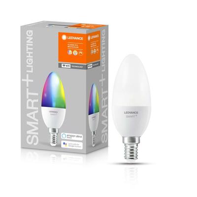 Ledvance® žárovka SMART + WIFI 040 stmívatelná, mění barvy, 5W, E14
