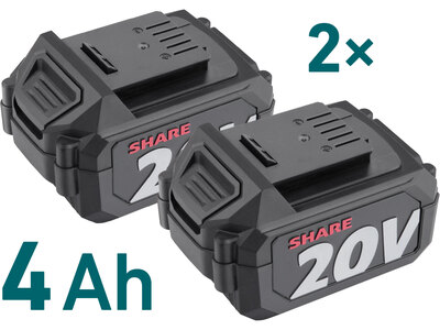 Extol Industrial Share20V aku úhlová bruska 150mm 40V, 2x4,0Ah aku 8791846