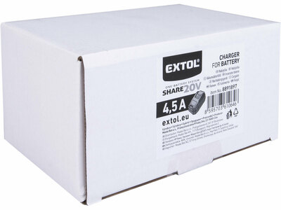 Extol Premium Share20V nabíjacka akumulátorov 4,5A, pre 889188