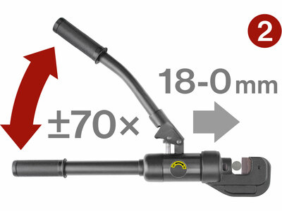 Fortum hydraulické pákové kliešte, 4-16mm, 60kN, dĺžka 430mm, CrMoV, 4900172