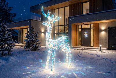 MagicHome vánoční jelen, 280xLED, teplá bílá, 105 cm