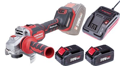 Worcraft CAG-S20LiBM ShareSYS aku uhlová brúska 125 mm, 20V 2x 4.0Ah aku 1131106