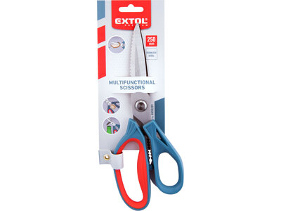 Extol Premium nožnice viacúčelové, 250mm, antikorová oceľ, pogumovaná rukoväť, 8855201